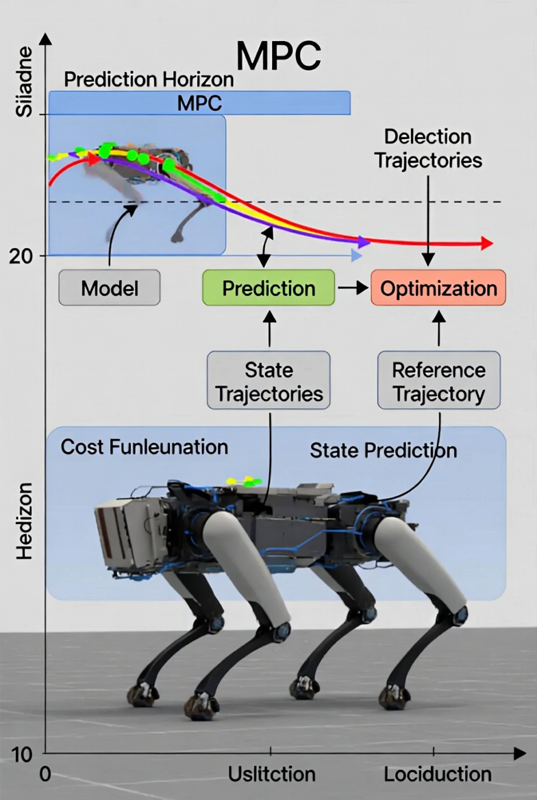 Model Predictive Control for Dynamic Optimization of Quadruped